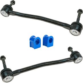 TRQ Front Suspension Kit Sway Bar Bushing Set Sway Bar Stabilizer Link Compatible with 2000-2004 Ford F-250 Super Duty F-350 Super Duty F-450 Super Duty F-550 Super Duty