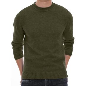 Sailwind Men's Crewneck Sweater Soft Casual Sweaters for Men Classic Pullover Sweaters with Ribbing Edge