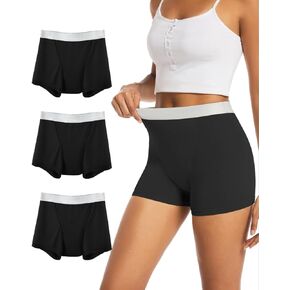 Period Underwear for Women Heavy Flow Leakproof Period Shorts for Day and Night Absorbency 3 Pack