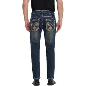 Men's Premium Straight Fit Denim Jeans Sizes 28-40 Style: WB67