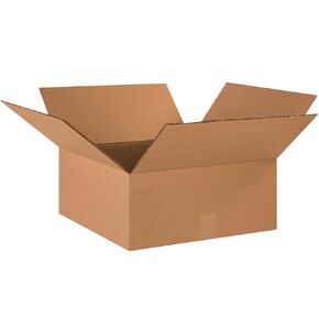 AVIDITI 20x20x8 Flat Corrugated Boxes, Flat, 20L x 20W x 8H, Pack of 15 | Shipping, Packaging, Moving, Storage Box for Home or Business, Strong Wholesale Bulk Boxes