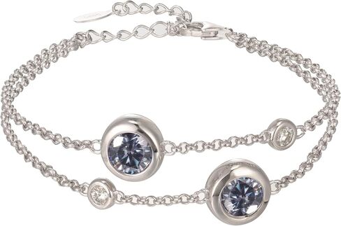 Moissanite Bracelets for Women, 925 Sterling Silver Plated 18K Gold, Dainty Link Bracelet, Valentine's day Birthday Jewellery Gift for Women Her in Saudi Arabia