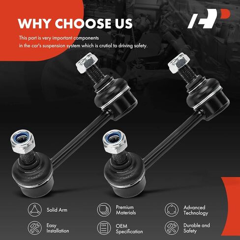 A-Premium 2 x Rear Sway Bar Links Stabilizer Bar Links, Compatible with Mitsubishi Montero 2001 2002 2003 2004 2005 2006 in Saudi Arabia