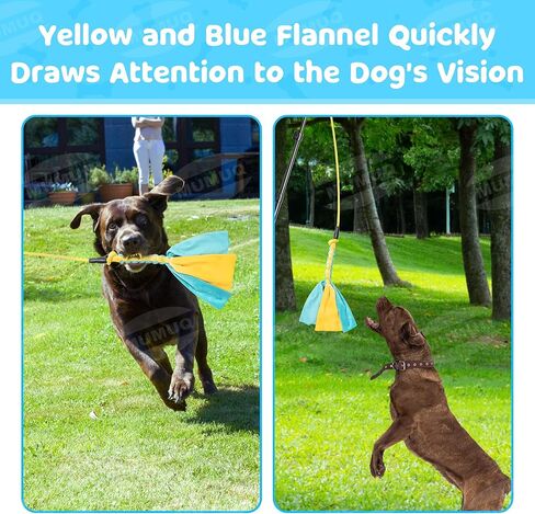 عصا مغازلة للكلاب، عصا مغازلة قابلة للسحب مع طعم، لعبة تفاعلية للكلاب للتدريب في الهواء الطلق، عصا مغازلة مقاس 40 بوصة للكلاب الصغيرة والمتوسطة والكبيرة in Kuwait