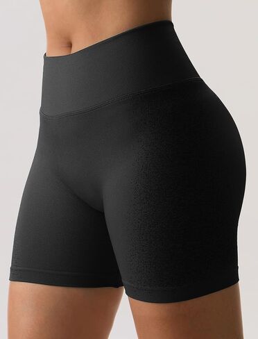 ABOCIW Womens Workout Ignite Shorts Hidden Scrunch Butt Lifting Gym Shorts Seamless Booty Yoga Shorts 4.5" in Kuwait