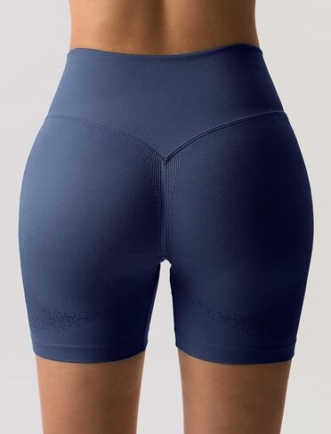 ABOCIW Womens Workout Ignite Shorts Hidden Scrunch Butt Lifting Gym Shorts Seamless Booty Yoga Shorts 4.5" in Kuwait