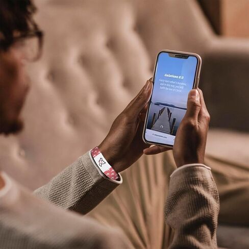 Bible Verse Bracelets Christian Bracelet Bible Verse Wristbands with NFC Daily Bible Verse Bracelet for Wearable Bible Bracelet Christian Wristbands Bible Gifts(Bible Verse Bracelets Black) in Kuwait