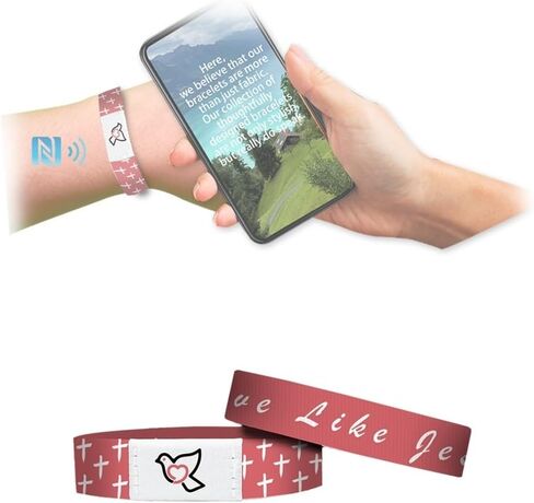 Bible Verse Bracelets Christian Bracelet Bible Verse Wristbands with NFC Daily Bible Verse Bracelet for Wearable Bible Bracelet Christian Wristbands Bible Gifts(Bible Verse Bracelets Black) in Kuwait