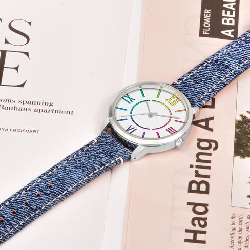 Watch for Women Big Face Colorful Dial Easy Reader Watch Waterproof Watch in Saudi Arabia
