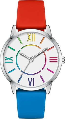 Watch for Women Big Face Colorful Dial Easy Reader Watch Waterproof Watch in Saudi Arabia