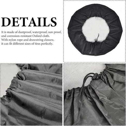 Aurora Borealis Spare Tire Cover Misty Forest Wheel Protectors Galaxy Print Waterproof Dust-Proof Tire Cover Fit for Trailer Rv SUV Truck Travel Camper, 16inch, style-4 in Saudi Arabia
