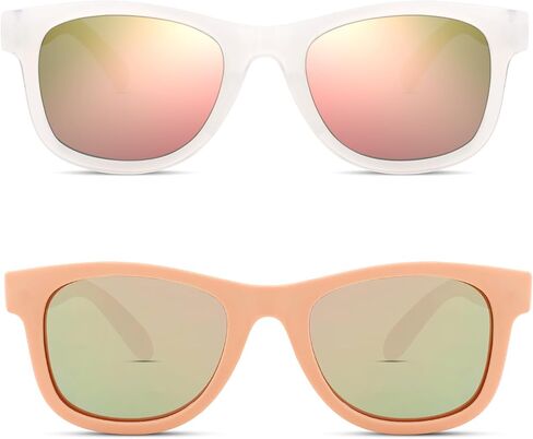 Hycredi Flexible Bendable Baby Polarized Sunglasses with Strap for Newborn Infant Boys Girls Age 0-18 Months in Saudi Arabia