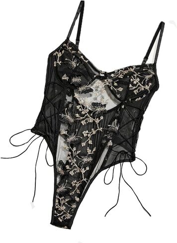 Lingerie for Women Sexy Teddy Lace Babydoll Bodysuit Garter Belts Sexy Lingerie Set in Saudi Arabia