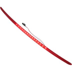 Motoforti LED Third 3rd Brake High Mount Stop Light, for Mini Cooper 2008-2013, Plastic, 63257167413, Red Gray,