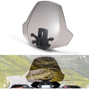 A & UTV PRO Adjustable 3 inches Tinted Dark Windshield for Can Am Ryker 900 600 Sport & Rally Edition Accessories, Front Wind Deflector Windscreen Replace OEM#219401023
