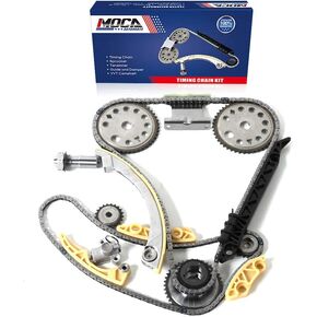 MOCA Timing Chain Kit Fit 2000-2008 for Chevy Cobalt HHR & for Pontiac G5 & for Saturn Aura & for Saturn Vue 2.0L 2.2L L4 DOHC 16V F B P