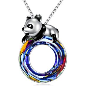 AOBOCO Panda Necklace Gifts for Daughter Christmas Jewelry Gift