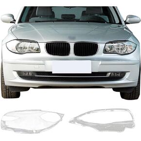 Passenger Right Side Clear Car Front Headlight Lens Cover Headlamp PC Shell Replacement for BMW 1 Series E87 2005 2006 2007 2008 2009 2010 2011,E81 2007-2011,E88 2010-2011,E82 2010-2011.
