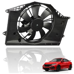 190305AAA01 624610 Automotive Radiator Cooling Fan Assembly Replacement for 2016 2017 2018 2019 2020 Civic 1.5L HO3115173 12V