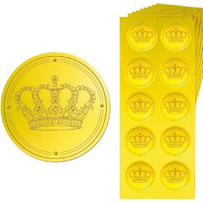 CHGCRAFT 150PCS Tree of Life Gold Foil Envelope Seal Stickers Gold Embossed Stickers Self Adhesive Sealing Stickers Medal Decoration Stickers Certification Graduation Corporate Notary Seals Envelope
