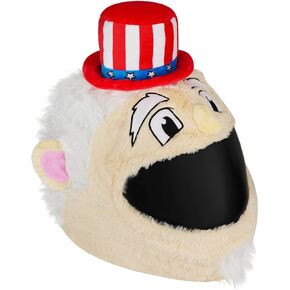 Moto Loot Helmet Cover for Motorcycle Helmet, Fun Rides and Gifts (Cover Only. Helmet Not Included) - Uncle Sam