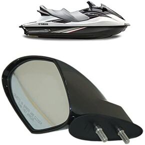 TOPMOUNT Yamaha WaveRunner VX Mirror Left Hand Side, LH VX110 Deluxe Sport Cruiser Mirror (Black, F1S-U596B-10-00)