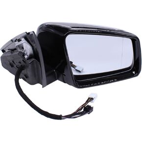 ApplianPar Right Passenger Side Power Door Mirror for Mercedes-Benz C250 C300 C350 C63 AMG 2010-2014 Black
