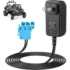 12V Charger Compatible with Peg Perego 12 Volt Battery Charger Replacement, 12V Battery Charger with LED Charging Indicator, Easy to Operate for Ride On Toys