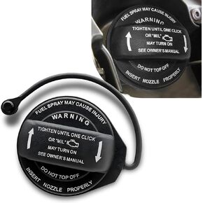 1 PC Car Fuel Tank Cap, Temperature-resistant Leak-proof with Anti-lost Rope Fuel Tank Sealing Inner Cap Plug, OEM #5C0201550T 5Q0201550L Modified Replacement, for Volkswagen Audi (Black)