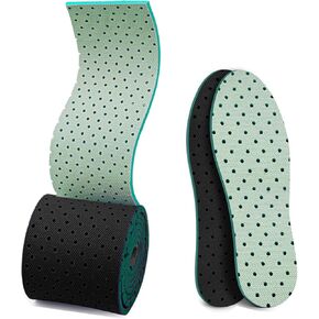 DIY Self-Cut Foam Insoles for Women Men, Non-Slip Shock-Proof Sweat-Absorbing Sports Insoles Boot Insoles
