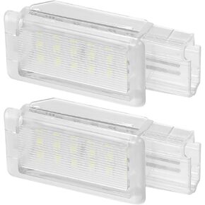 Car LED Door Courtesy Footwell Lamp No.13503059/13503058 for Chevy Malibu 13-23 Plastic White Light (Set of 2)