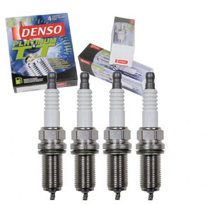 4 pc DENSO Platinum TT Spark Plugs compatible with Toyota Tacoma 2.7L L4 2005-2016
