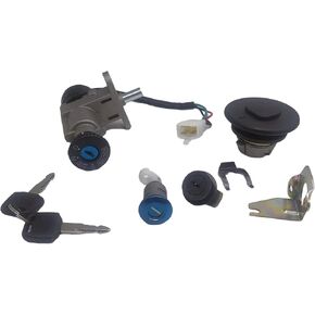 Moped Scooter Ignition Keys Switch Fuel Gas Tank Cap Kit Set Scooter Ignition Switch Kit Compatible For 50cc 125Cc 150Cc Gy6 With 4-pin Plug