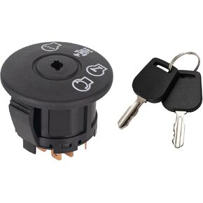 193350 532193350 Lawn Mower Ignition Switch 4 Position with Key 7 terminals Compatible with Husq AYP Craftsman Poulan Sears Lawn Mower Rider Replaces 6900-49P1 33457 21546319 448017800 in Saudi Arabia