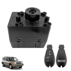 68210150AB Ignition Switch Module Kit & 2 Keys Fit for 2008-2011 JEE-p Commander Grand Cherokee for Dodge Charger/Challenger/Magnum/Ram 1500 2500 3500 2.7L/3.5L/5.7L/6.1L Requires Programming