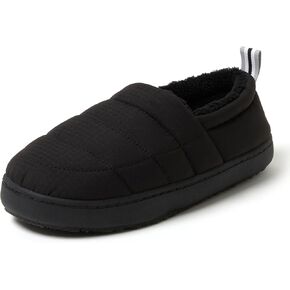 Dearfoams Women's Lightweight Memory Foam Easy on Off Fern Closed Back Slipper