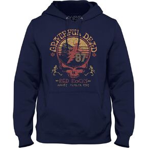Liquid Blue Men's Standard The Grateful Dead Red Rocks 1987 Hoodie Pullover Sweatshirt