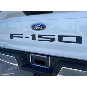 Eurosport Daytona- Compatible with 2021-Current, Ford F150 Tailgate Letters (Ultra Chrome)