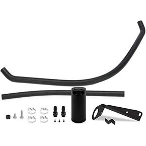 Mishimoto MMBCC-RAM-19PBE Baffled Oil Catch Can Compatible With Dodge Ram 1500 5.7L 2019+ Black