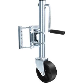 MaxxHaul 70148 10" Lift Swing Back Trailer Jack with Single Wheel - 1000 lbs. Capacity
