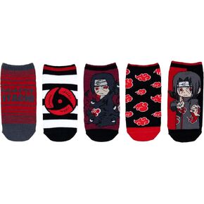 Naruto Shippuden Lowcut Socks (5 Pair) - Itachi - Fits Ladies Shoe Size 4-10