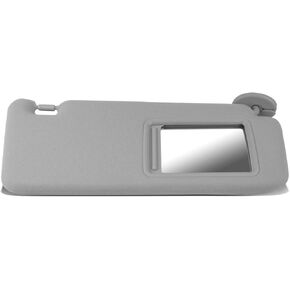 DNA Motoring ZTL-Y-0157-R-GY Factory Style Right Passenger Side Sun Visor Compatible with 09-16 Toyota Venza Illuminated Models
