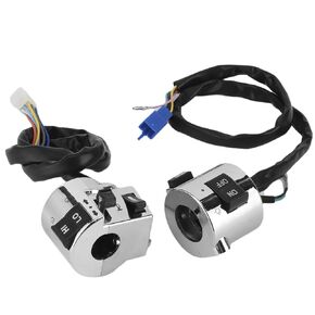 25mm Universal Motorcycle Handlebar Switch Control Button, Motorcycle Left and Right Handlebar Switches, Motorcycle Parts for Headlights, Turn, Power, Horn, Direct Replaceable