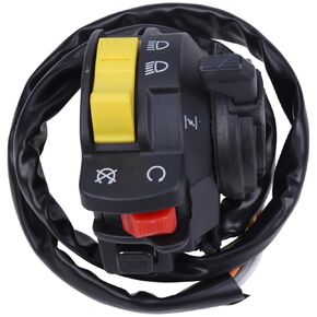 Left Handlebar Switch Start Headlight Compatible with Arctic Cat 250 1999-2005, 300 1998-2005, 400 1998-2004, 500 1998-2003, Bearcat 454 1996-1998 ATV Handle 3509-017