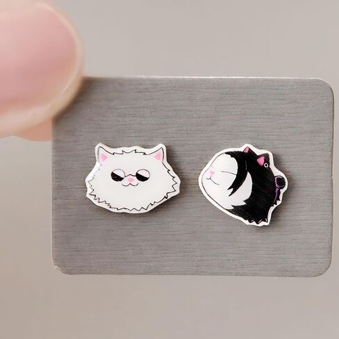 Geto Suguru Earring Go-jo Satoru Earring Anime Geto Suguru Cosplay Cat Accessories Costume 2024 New in Saudi Arabia