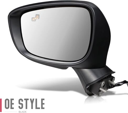DNA Motoring OEM-MR-MA1320200 Left Driver Heated Powered Side Mirror w/Turn Signal Blind Spot Detection Compatible with 17-18 Mazda CX-5 in Saudi Arabia