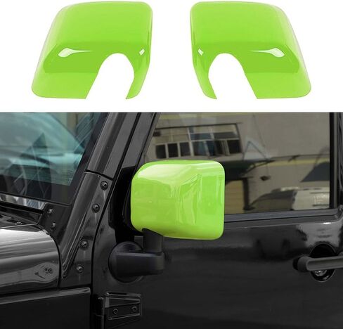 Side Mirror Covers,Rearview Mirrors Trim Decoration Kit 2Pcs for Jeep Wrangler 2007-2018 JK JKU(Red) in Kuwait