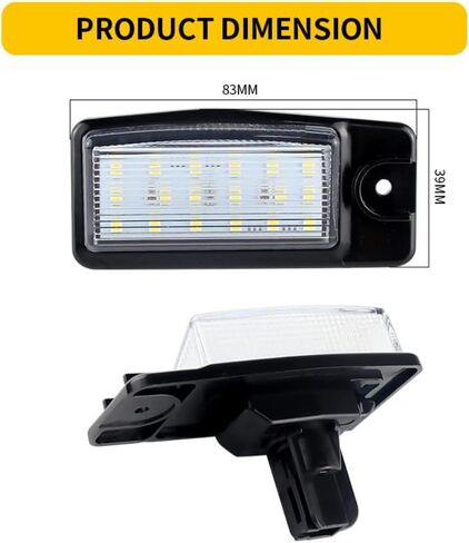 مجموعة غطاء مصباح لوحة ترخيص LED كاملة متوافقة مع إنفينيتي EX25 EX35 EX37 QX50 FX35 FX37 FX50 QX70 لنيسان X-Trail(T32) مصدر إضاءة خلفي تلقائي مورانو أبيض in Kuwait