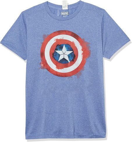 Marvel Kids' Captain America Spray Logo T-Shirt in Kuwait