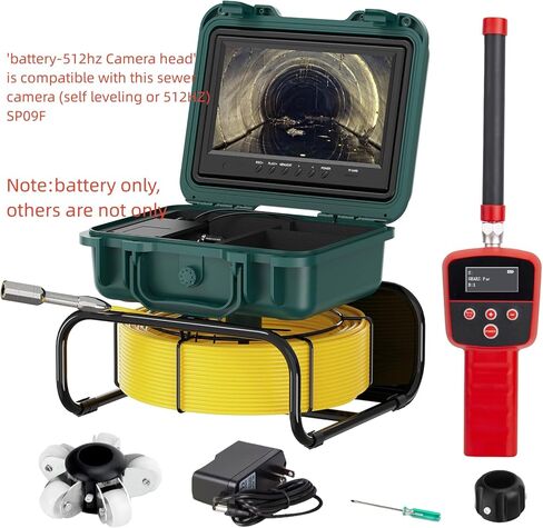 بطارية كاميرا الصرف الصحي 12 فولت 4500 مللي أمبير في الساعة، ملحق بديل لمنظار الصرف الصحي لـ 9600 SP09 WP90، بطارية قابلة لإعادة الشحن لكاميرا فحص الأنابيب (رأس الكاميرا 17/23 مم) in Kuwait